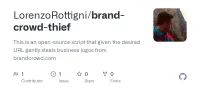 Screenshot des GitHub-Repositories brand-crowd-thief