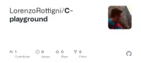 Screenshot des GitHub-Repositories C-playground