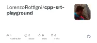 Screenshot des GitHub-Repositories cpp-srt-playground