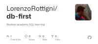 Screenshot des GitHub-Repositories db-first