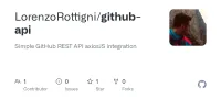 Screenshot des GitHub-Repositories github-api