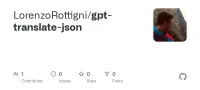 Screenshot des GitHub-Repositories gpt-translate-json