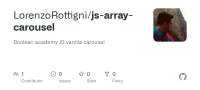 Screenshot des GitHub-Repositories js-array-carousel