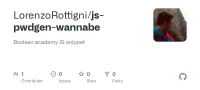 Screenshot des GitHub-Repositories js-pwdgen-wannabe