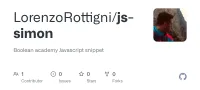 Screenshot des GitHub-Repositories js-simon