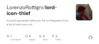 Screenshot des GitHub-Repositories lord-icon-thief