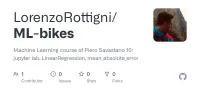Screenshot des GitHub-Repositories ML-bikes