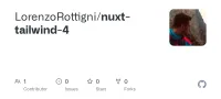 Screenshot des GitHub-Repositories nuxt-tailwind-4