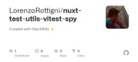Screenshot des GitHub-Repositories nuxt-test-utils-vitest-spy