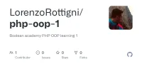 Screenshot des GitHub-Repositories php-oop-1