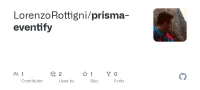 Screenshot des GitHub-Repositories prisma-eventify