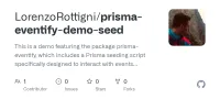 Screenshot des GitHub-Repositories prisma-eventify-demo-seed