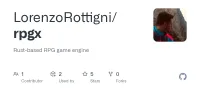 Screenshot des GitHub-Repositories rpgx