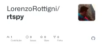 Screenshot des GitHub-Repositories rtspy