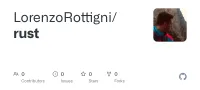 Screenshot des GitHub-Repositories rust