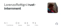 Screenshot des GitHub-Repositories rust-internment