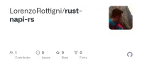 Screenshot des GitHub-Repositories rust-napi-rs