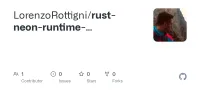 Screenshot des GitHub-Repositories rust-neon-runtime-compilation