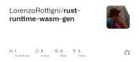 Screenshot des GitHub-Repositories rust-runtime-wasm-gen
