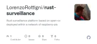 Screenshot des GitHub-Repositories rust-surveillance
