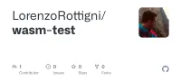 Screenshot des GitHub-Repositories wasm-test