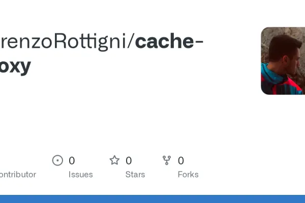 Screenshot des GitHub-Repositories cache-proxy