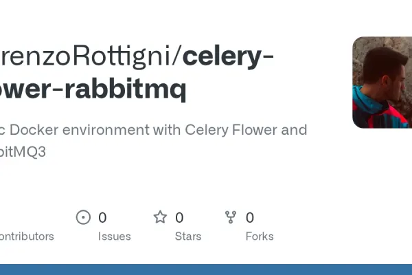 Screenshot des GitHub-Repositories celery-flower-rabbitmq