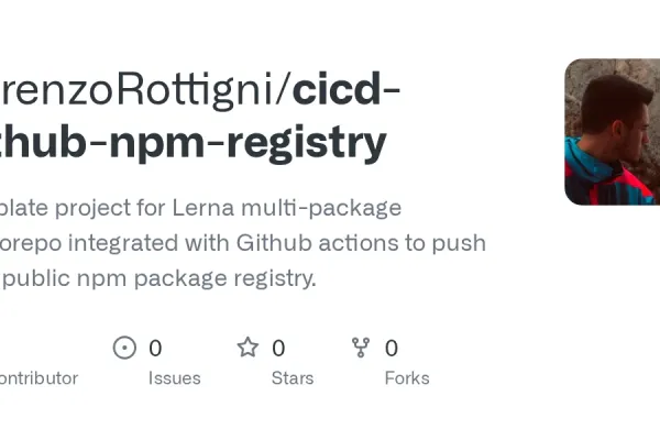 Screenshot des GitHub-Repositories cicd-github-npm-registry