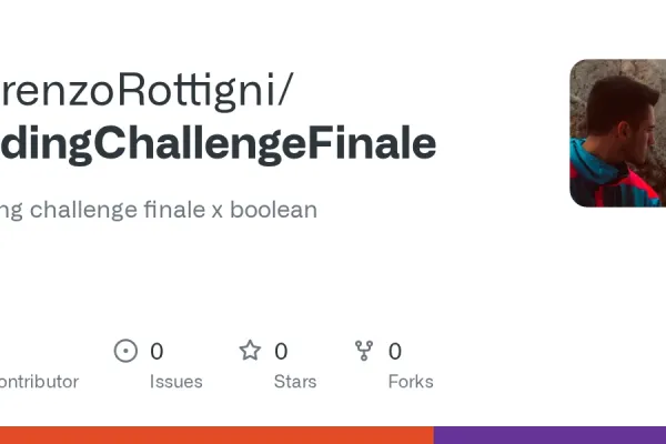 codingChallengeFinale GitHubリポジトリのスクリーンショット