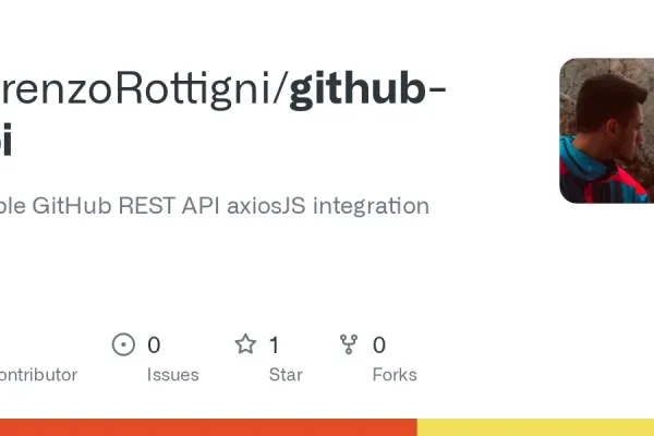 Screenshot des GitHub-Repositories github-api