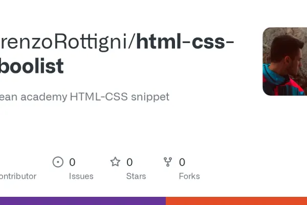 Screenshot des GitHub-Repositories html-css-toboolist