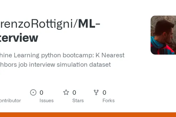 Screenshot des GitHub-Repositories ML-interview