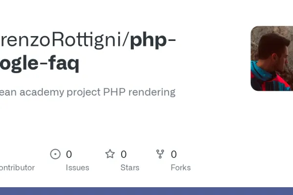 php-google-faq GitHubリポジトリのスクリーンショット