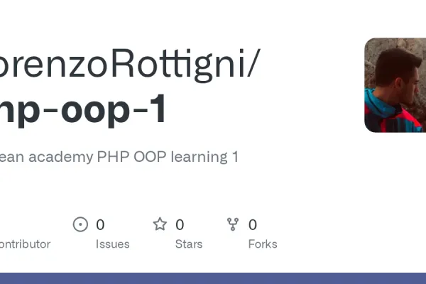 php-oop-1 GitHubリポジトリのスクリーンショット
