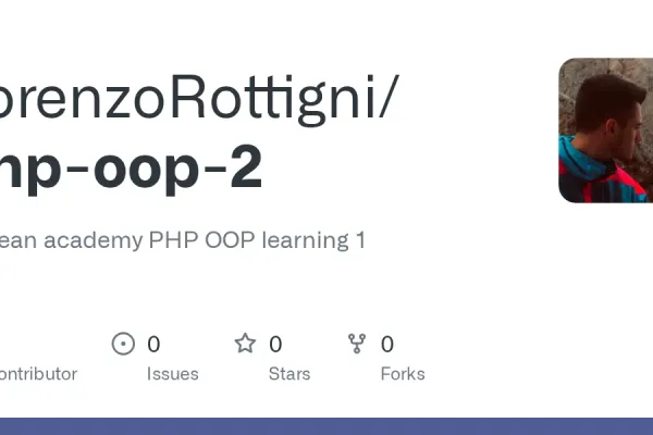 Screenshot des GitHub-Repositories php-oop-2